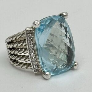 David Yurman Wheaton 20×15 Blue Topaz
Diamond Ring